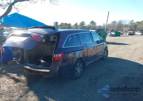 2012 Honda Odyssey Ex-L z USA, uszkodzony, nr VIN 5FNRL5H66CB045938
